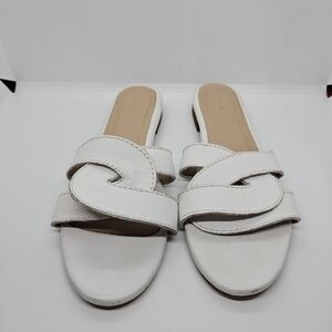 Kaanas Santorini Infinity Sandal white slide size 9